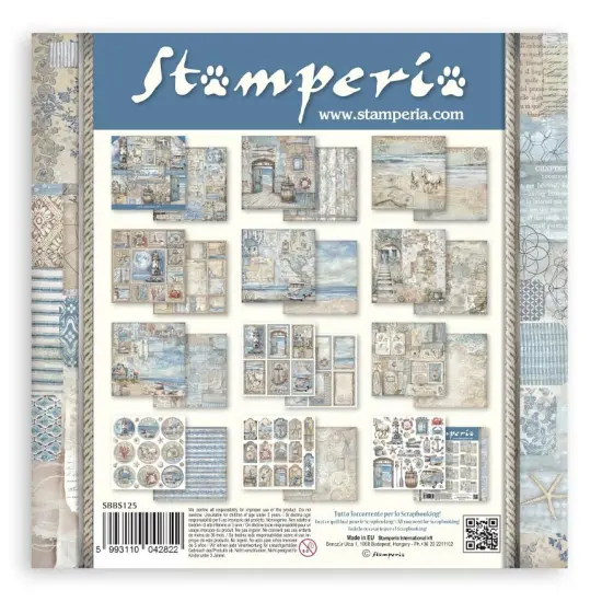 Stamperia Double-Sided Paper Pad 8"X8" 10/Pkg-Silent Sea {3}