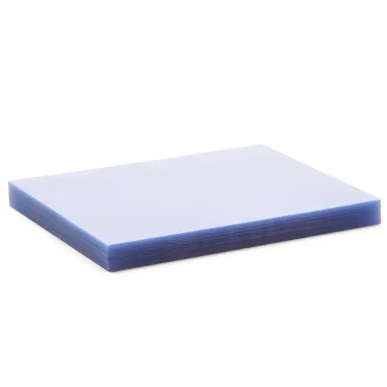 100 Pack Clear Presentation Covers for Binding, Letter Size 10 Mil Plastic Sheets for Reports, Presentations, Awards, Books (8.5 x 11 In) {7}