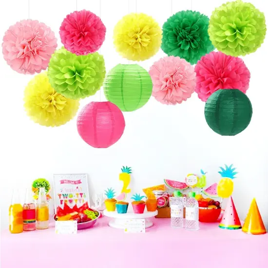 15pcs Hawaiian-Summer Pool Party-Decorations {4}