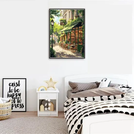 Paint by Numbers Kit for Adults, Easy Street Cafe {4}