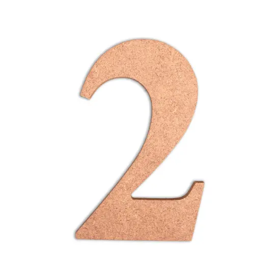 Little Birdie MDF Number 4" 1/Pkg-2 {2}