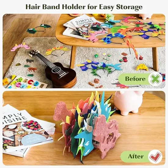 12 Pcs Dinosaur Headbands with Hairband Holder Party Hats for Kids Dinosaur Party Favors Dinosaur Birthday Decorations Dinosaur Themed Activities Halloween Cosplay {4}