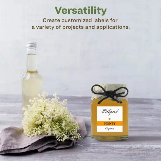 Avery Recycled Matte White Labels,1" x 1" Square {4}