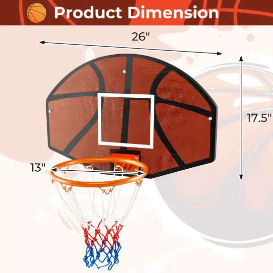 Indoor Outdoor Basketball Games with Large Shatter-proof Backboard {5}