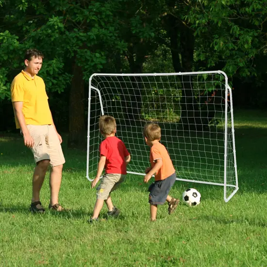 Portable Soccer Goal with Metal Frame & Durable Net {3}