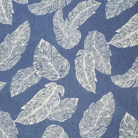1 Yard Rayon Crinkle Fabric Cut for Fashion Apparel, Dresses & Lightweight Projects 50/52" Wide Denim Ivory {3}