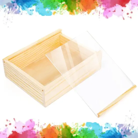 12 Pack Unfinished Wood Crates Box For Crafts {4}