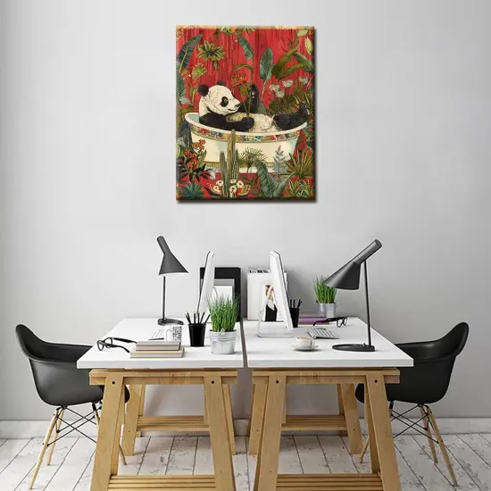 Beautiful Plants Paint by Number for Adults Beginner,White Bathtub DIY Acrylic Watercolor Painting by Numbers for Kids Beginners 16x20 inch Painting Craft On Canvas Home Decor(Without Frame) {4}