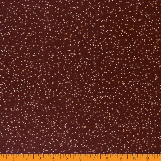 Mook Fabrics Dotted Flannel Fabric [108 in. Wide] - By The Yard Tawny Port {2}