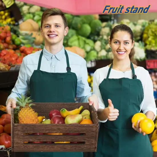 2 Pack Fast Assemble Rustic Wooden Crates for Storage {4}