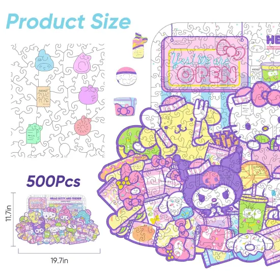 Hello Kitty&reg; and Friends Snack Shop - Wooden Jigsaw Puzzle {5}