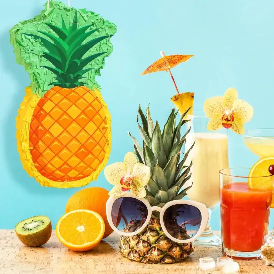 Fruit Pinata Summer Theme Includes Stick Blindfold Confetti Summer Fruit Theme Pinata Birthday Party Supplies for Birthday Party Carnival Beach Decor(Pineapple) {2}