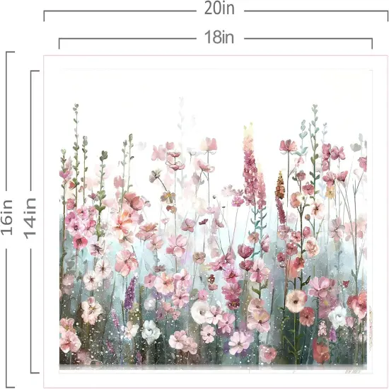 Paint by Numbers kit for Adults Flowers Pink {3}