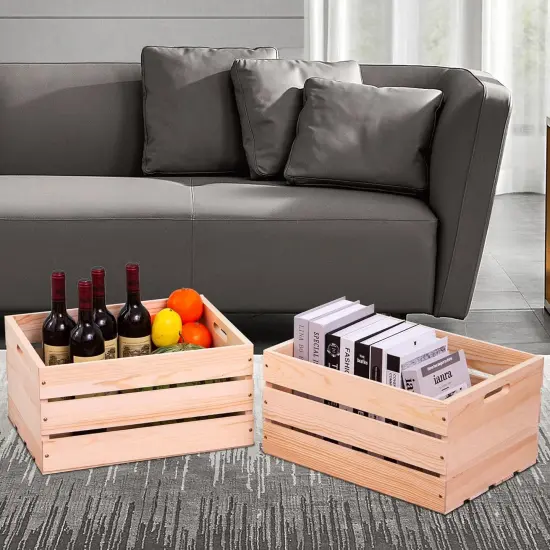 4&rdquo; Square Vented Wood Boxes For Fruit Crafts, and Decor {5}