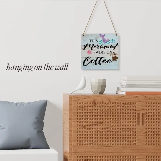 Rustic Beach Sign &ndash; Wooden Wall Art for Beach House Decor, Coastal Kitchen Wall Hanging, Summer Plaque Gift for Beach Lovers {3}