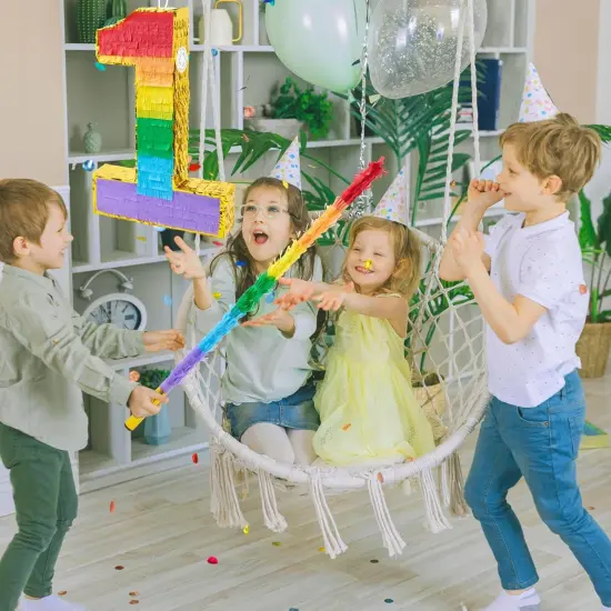 30 Inch Pi&ntilde;ata Stick Kit Rainbow Very Sturdy Will Not Break, Suitable for Kids Adults Can Have Fun at Any Party {5}