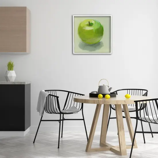 Stupell Industries Juicy Green Apple Framed Giclee Wall Art Design by Jenny Westenhofer {2}