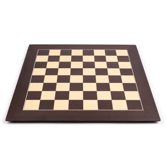 WE Games Deluxe Wenge Wood Chessboard with Storage Box - Handmade in Spain, 20 in. {1}