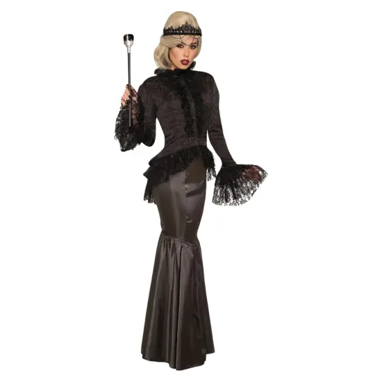 Dark Royalty Queen Blouse Women's Costume Top - Black {1}