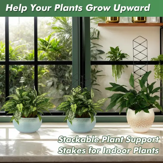 Stackable Metal Trellis for Potted Plants - 4 Packs {4}