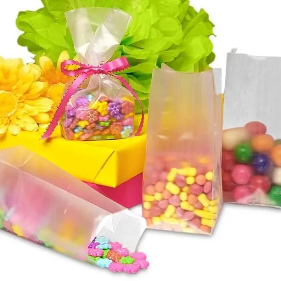 Small Frosted Plastic SOS Bags 3'' x 2'' x 7'' {5}