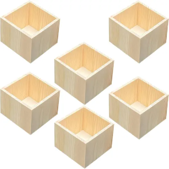 3 Pack Bamboo Storage Crates {3}