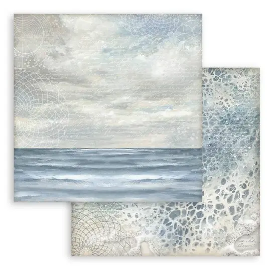 Stamperia Backgrounds Double-Sided Paper Pad 8"X8" 10/Pkg-Silent Sea {5}