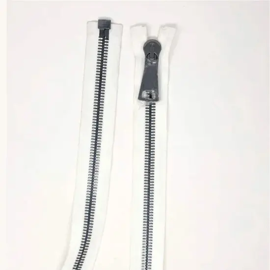 14MM Tape Gun Metal Teeth Glossy European Zipper Separating Open Bottom 36" {6}