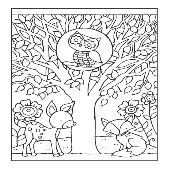 Owls Coloring Book-Softcover {4}