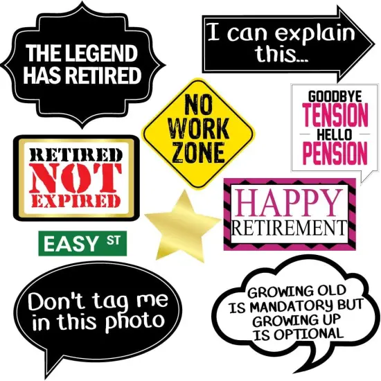 Retirement Photo Props - Retirement Party Supplies {4}