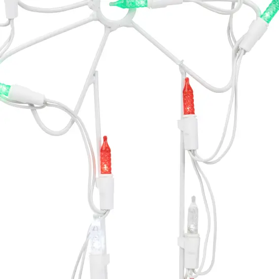 Northlight LED Candy Cane Window Silhouette Christmas Decoration - 12" - Multicolor Lights White {7}