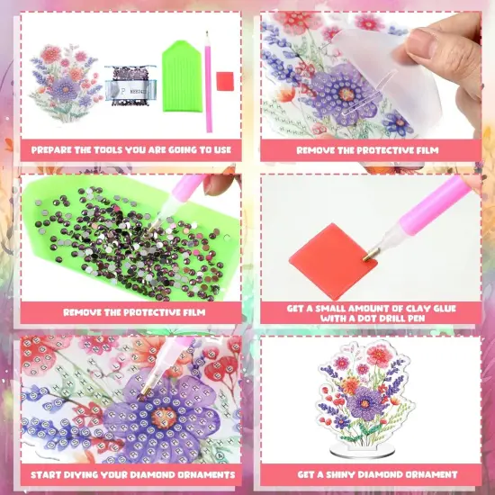 9 Pcs Diamond Painting Table Decorations {5}