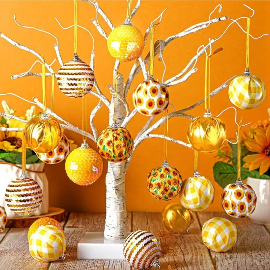 24 Pcs Sunflower Ornament for Summer Tree {2}