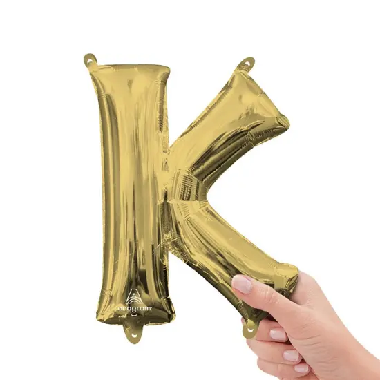 Anagram&reg; 16 Inch Letter K White Gold Air Fill Only {1}