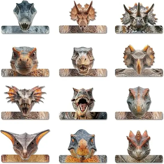 24 Pieces Dinosaur Party Hats Dinosaur Headbands Paper Crowns for Kids Party Favors Dinosaur Birthday Party Supplies {1}