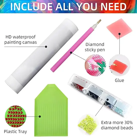 Diamond Painting Kits for Adults, Hydrangea Flowers 5D Diamond Art Kits for Beginner DIY Full Drill Diamond Dots Crystal Craft Kits for Home Wall Decor Gifts 12x16 Inch {5}