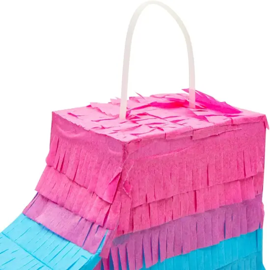 Rainbow Number 1 Pinata for 1st Birthday Party Decorations, Fiesta, Cinco de Mayo, Anniversary Celebration (Small, 16.5 x 11 x 3 Inches) {3}