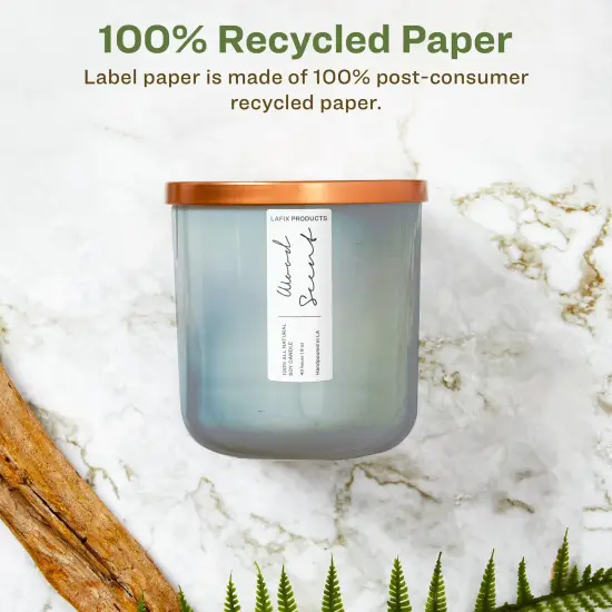 Avery Recycled Matte White Labels,1-1/2" x 2-3/4" Rectangle {2}