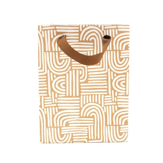 Small Gift Bag - Set of 5 - 8.5" X 6.5" Brown {2}