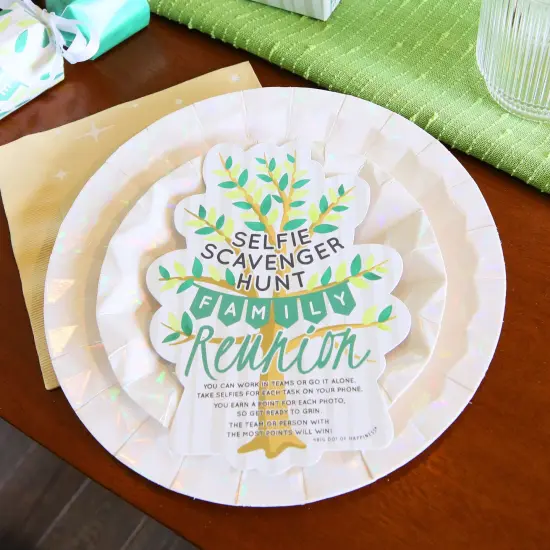 Big Dot of Happiness Family Tree Reunion - Selfie Scavenger Hunt - Family Gathering Party Game - Set of 12 {3}