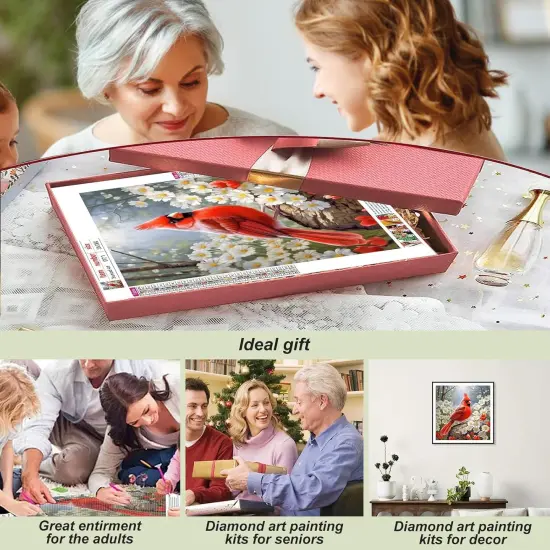 5D Diamond Painting Kits for Adults Cardinal {3}