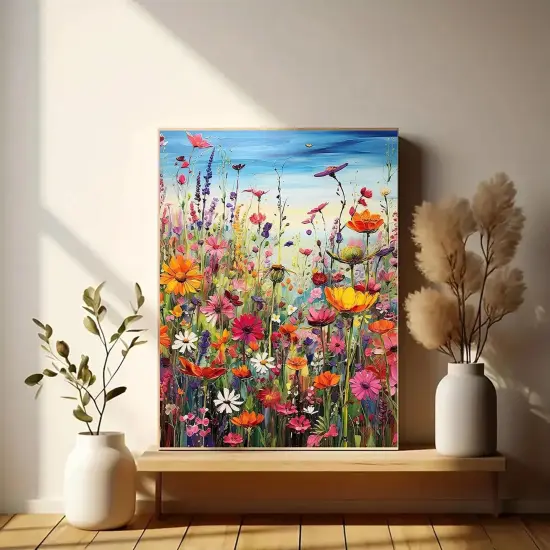 Sea of Flowers 5D Diamond Painting Dots Art Kits {3}