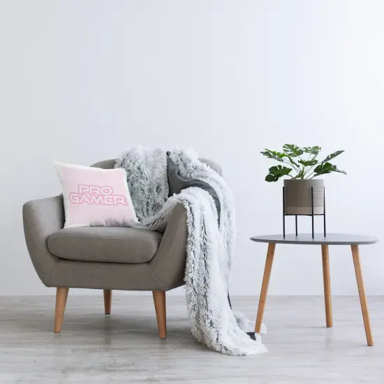 Stupell Industries Pastel Pink Pro Gamer Decorative Printed Pillow design by Yass Naffas Designs, 18 x 7 x 18 {2}