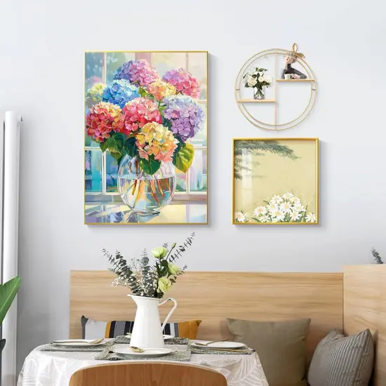 Hydrangea Flower Diamond Art Painting Kits for Adults {1}