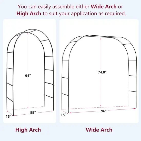 Outdoor Flower Garden Arch Trellis {2}