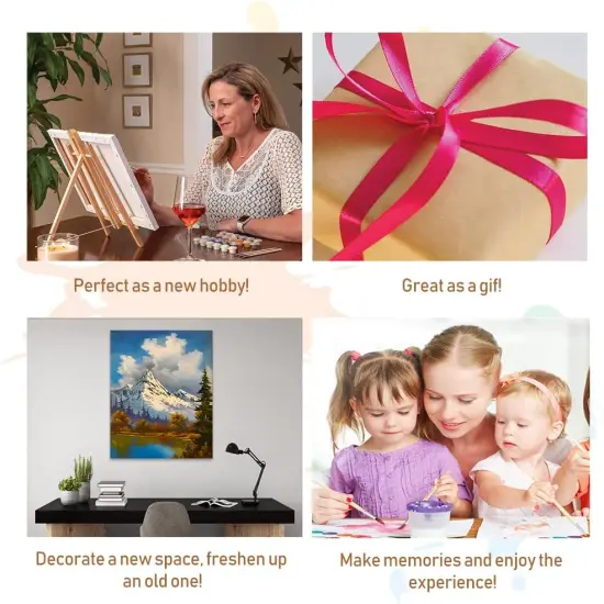 Flower Paint by Number for Adults, Flower Easy Paint by Numbers, Flower DIY Kids Adult Paint by Numbers for Beginner, Gift Home Wall Decor 16x20 Inch {4}