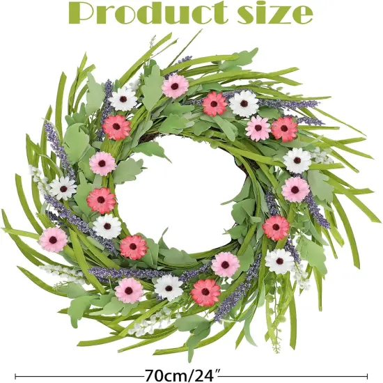 Spring Wreaths for Front Door 24 Inch {2}