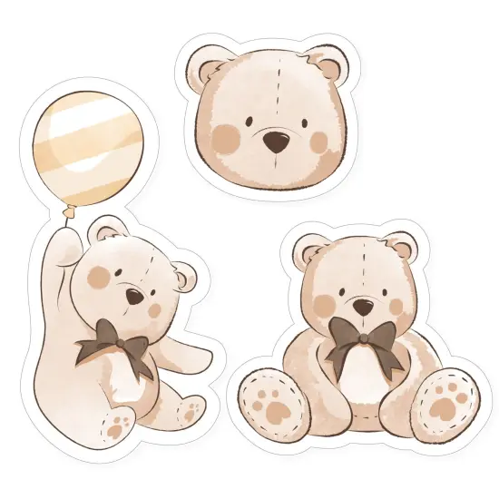 Big Dot of Happiness We Can Bearly Wait - DIY Shaped Teddy Bear Baby Shower Cut-Outs - 24 Count {1}