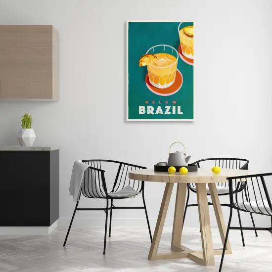 Stupell Industries Belem Brazil Cocktail Canvas Wall Art Design by The Whiskey Ginger {2}