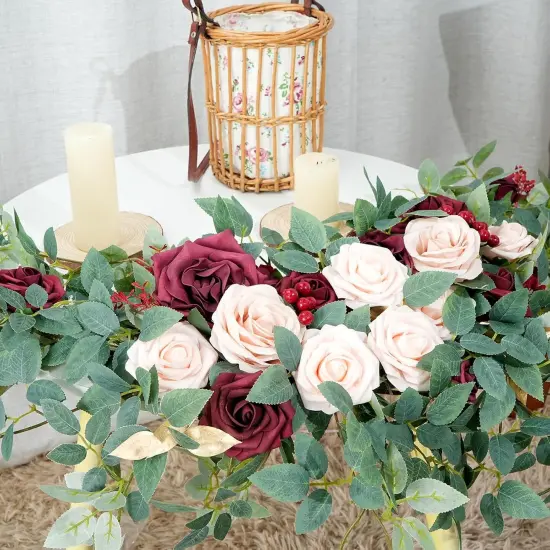 2pcs Artificial Flower Garland Floral Swags {2}